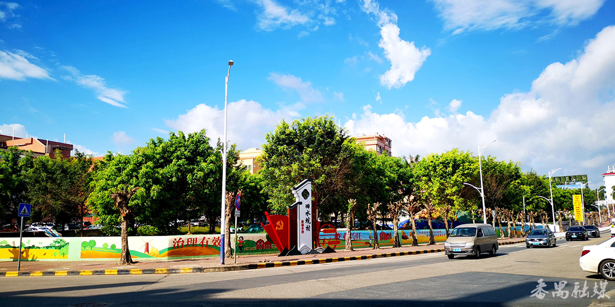 番禺新水坑旧水坑村口袋公园上新美丽乡村锦上添花